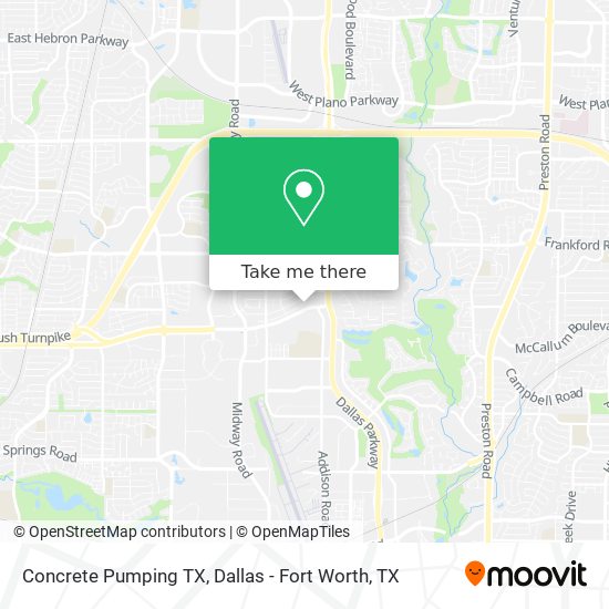 Concrete Pumping TX map