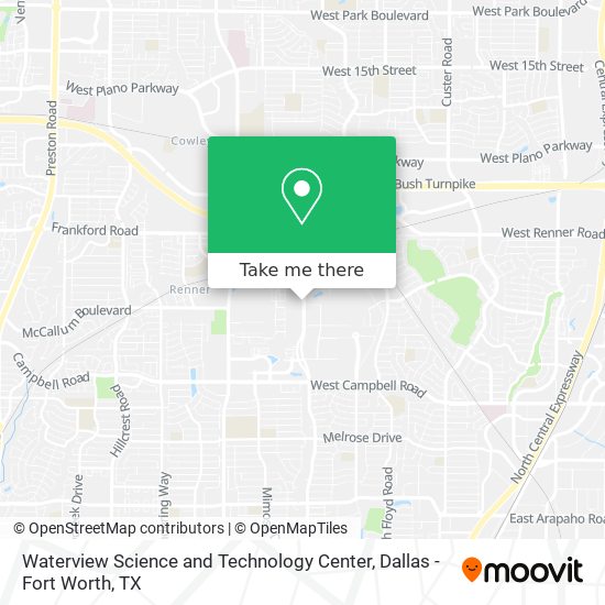 Waterview Science and Technology Center map