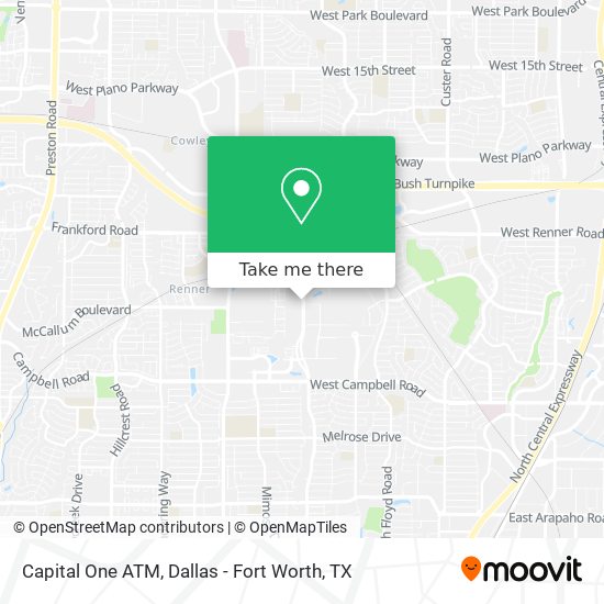 Capital One ATM map