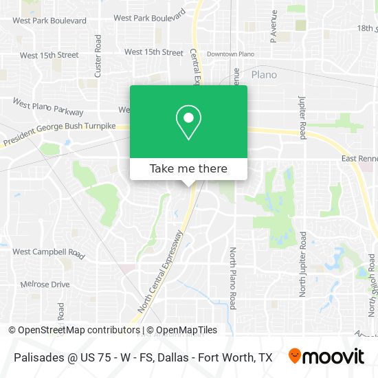 Palisades @ US 75 - W - FS map