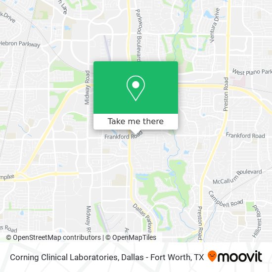 Mapa de Corning Clinical Laboratories