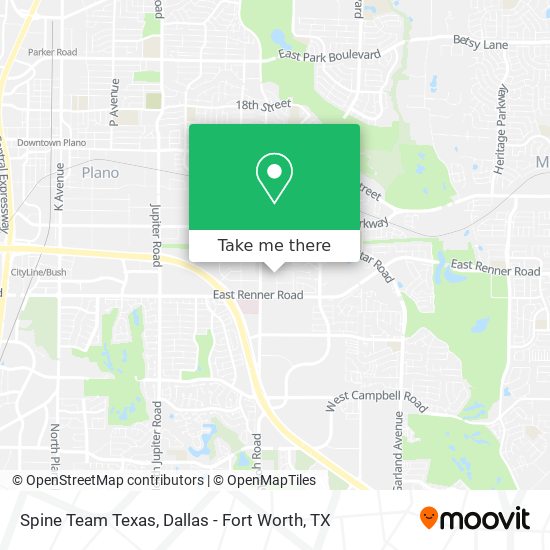 Spine Team Texas map
