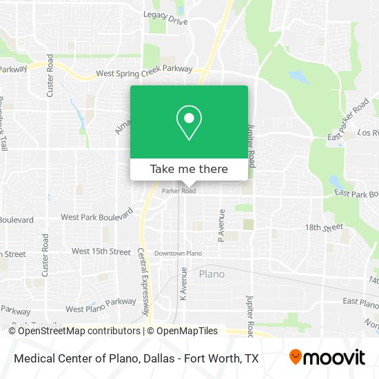 Mapa de Medical Center of Plano