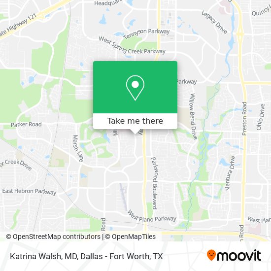 Mapa de Katrina Walsh, MD