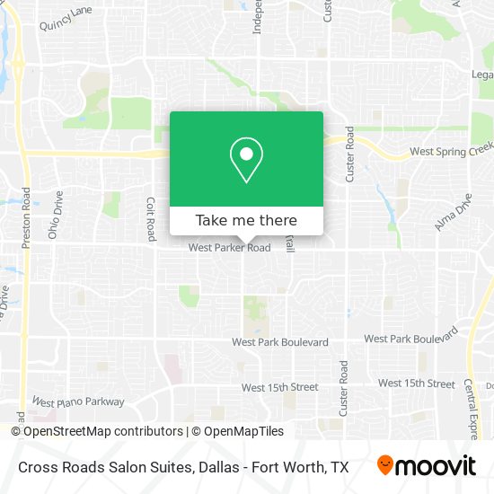 Cross Roads Salon Suites map