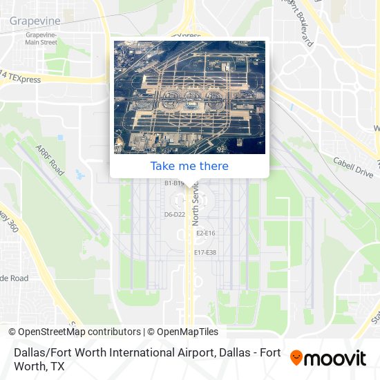 Dallas / Fort Worth International Airport map