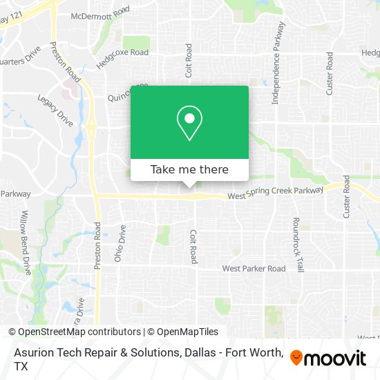 Mapa de Asurion Tech Repair & Solutions