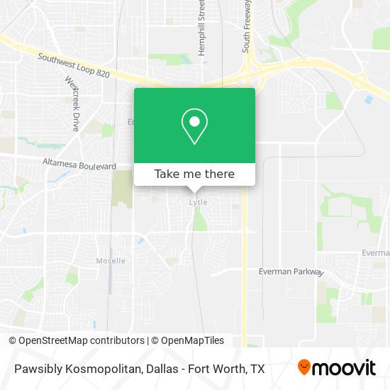 Pawsibly Kosmopolitan map