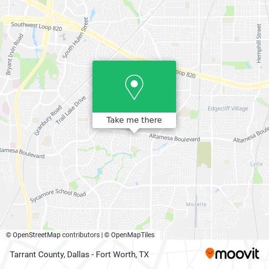 Mapa de Tarrant County