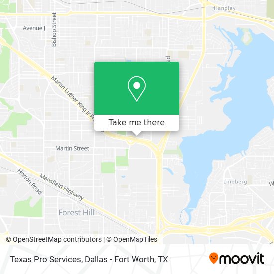 Mapa de Texas Pro Services