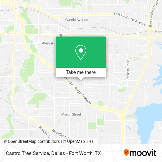 Castro Tree Service map