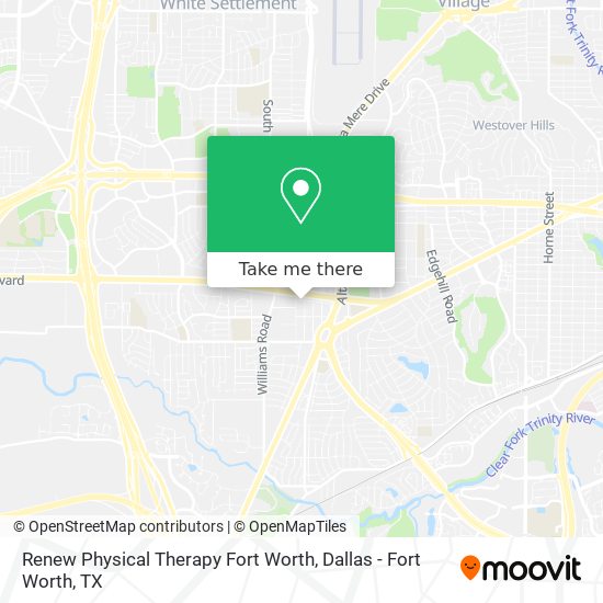 Renew Physical Therapy Fort Worth map