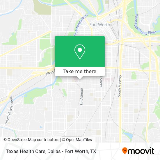 Texas Health Care map