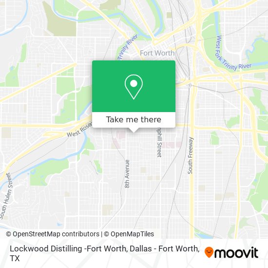 Mapa de Lockwood Distilling -Fort Worth