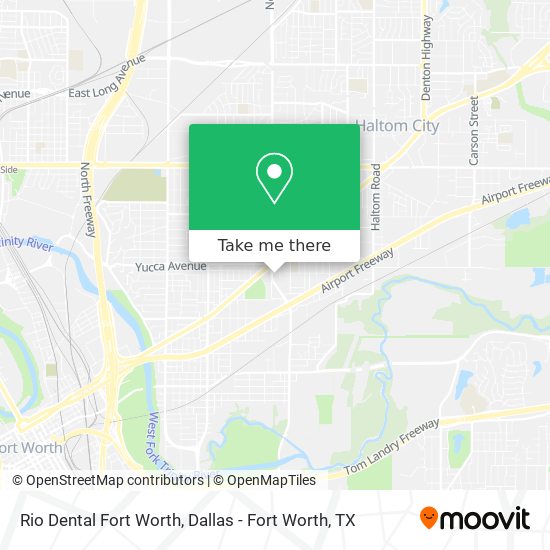 Rio Dental Fort Worth map