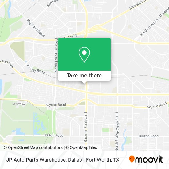 JP Auto Parts Warehouse map