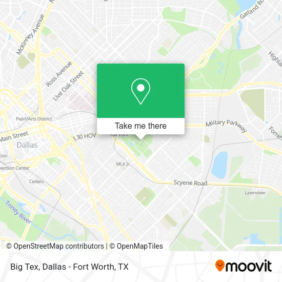 Big Tex map