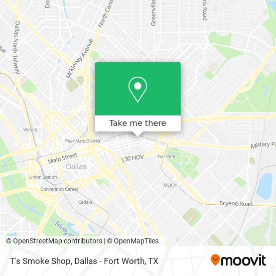 T's Smoke Shop map