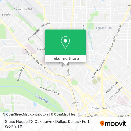 Glass House TX Oak Lawn - Dallas map