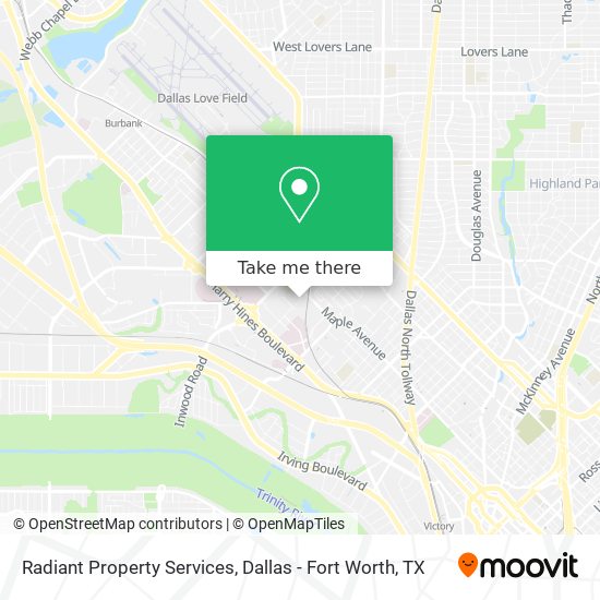 Radiant Property Services map