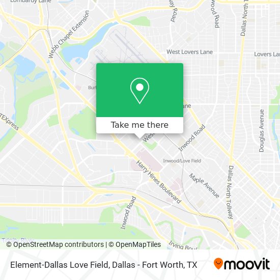 Element-Dallas Love Field map