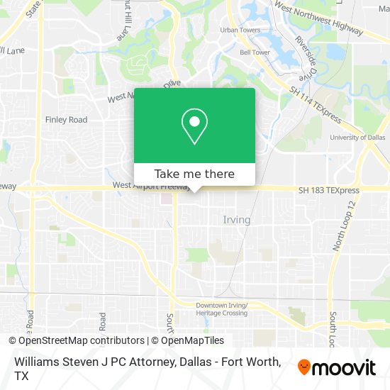 Williams Steven J PC Attorney map