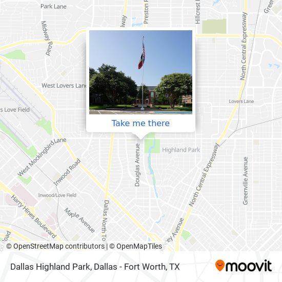 Mapa de Dallas Highland Park