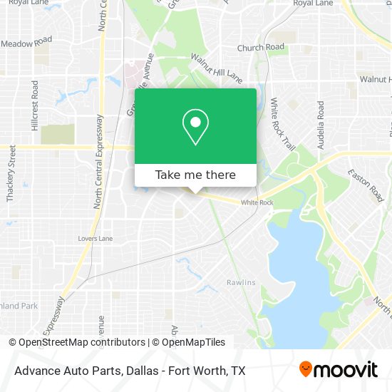 Advance Auto Parts map