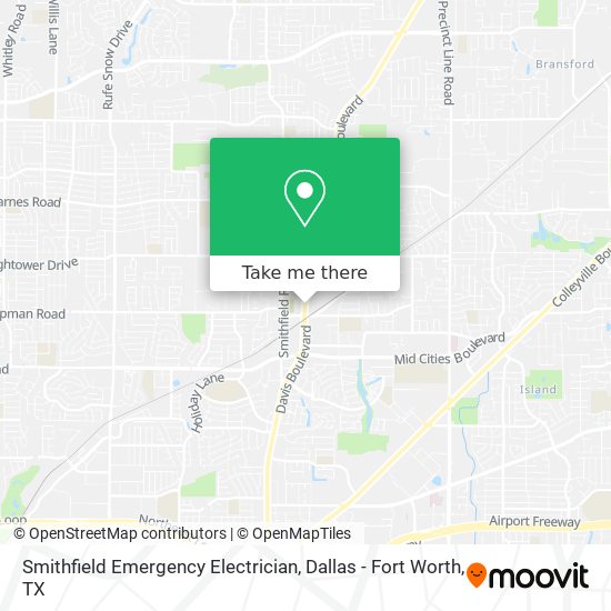 Mapa de Smithfield Emergency Electrician