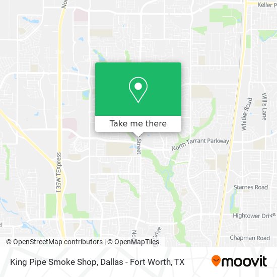 King Pipe Smoke Shop map