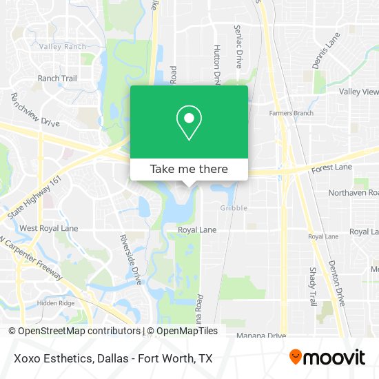 Xoxo Esthetics map