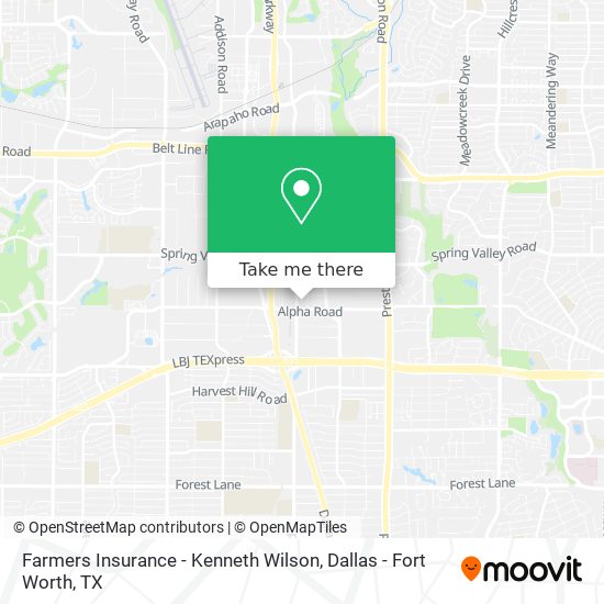 Mapa de Farmers Insurance - Kenneth Wilson