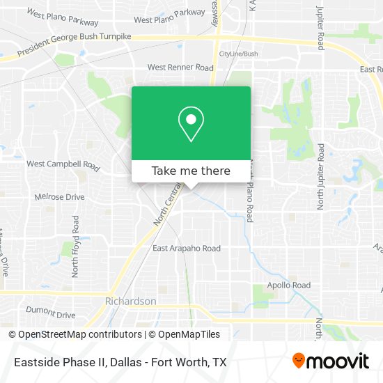 Eastside Phase II map