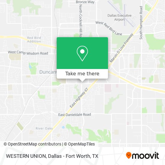 WESTERN UNION map