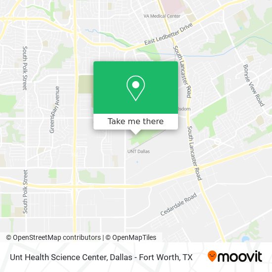 Mapa de Unt Health Science Center