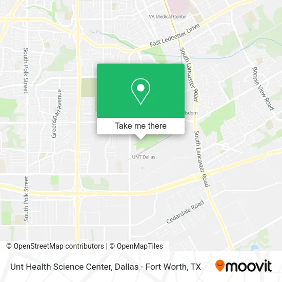 Mapa de Unt Health Science Center