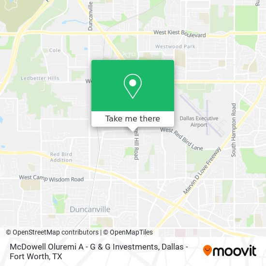 McDowell Oluremi A - G & G Investments map