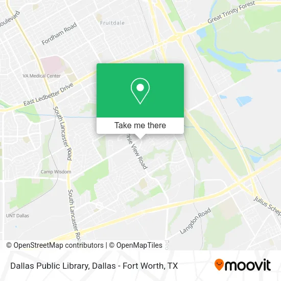 Dallas Public Library map