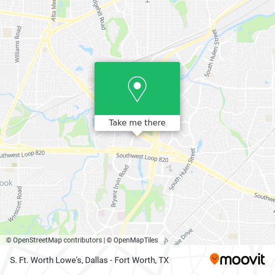 Mapa de S. Ft. Worth Lowe's