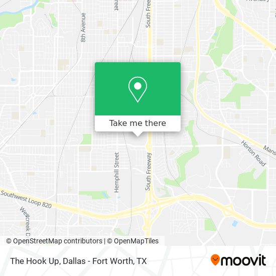 The Hook Up map