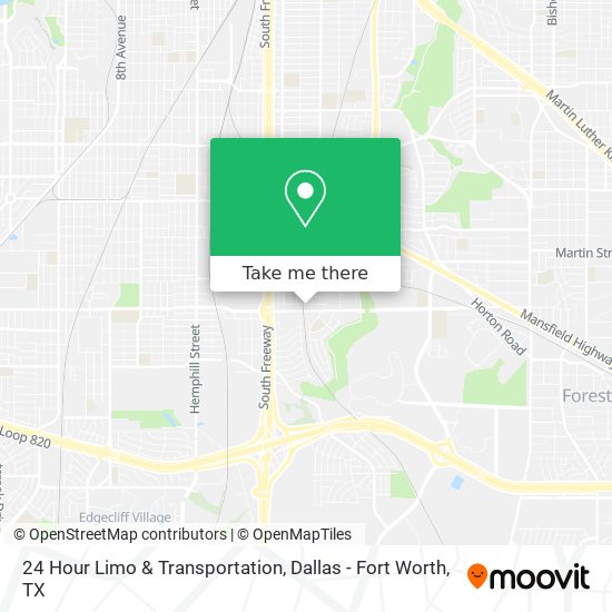 24 Hour Limo & Transportation map