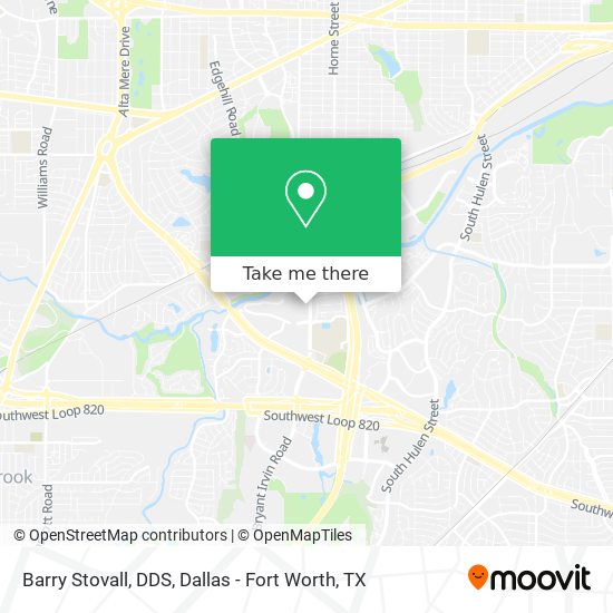 Barry Stovall, DDS map