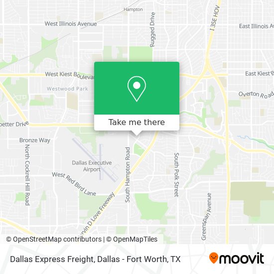 Mapa de Dallas Express Freight