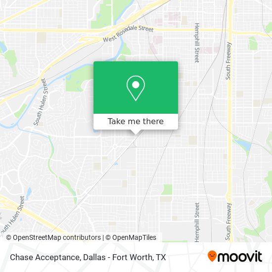 Chase Acceptance map