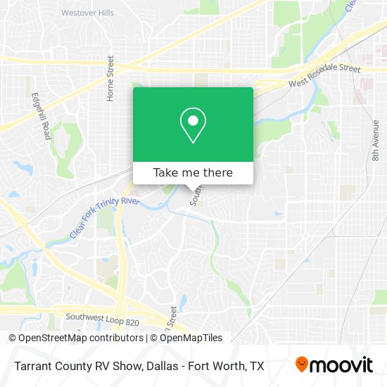 Tarrant County RV Show map