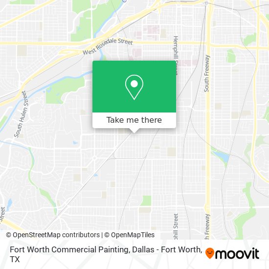 Fort Worth Commercial Painting map