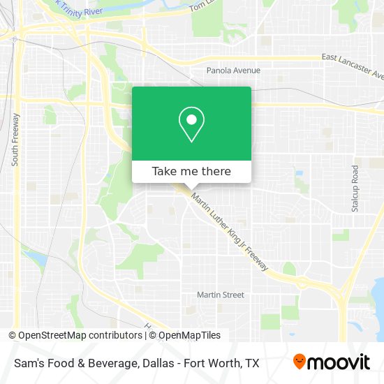 Sam's Food & Beverage map