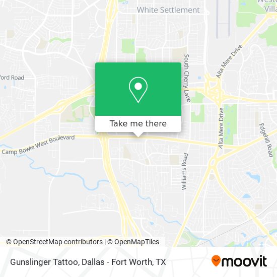Gunslinger Tattoo map