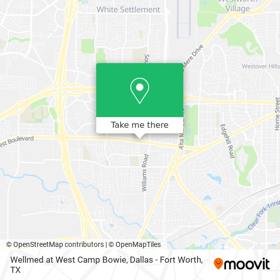 Wellmed at West Camp Bowie map