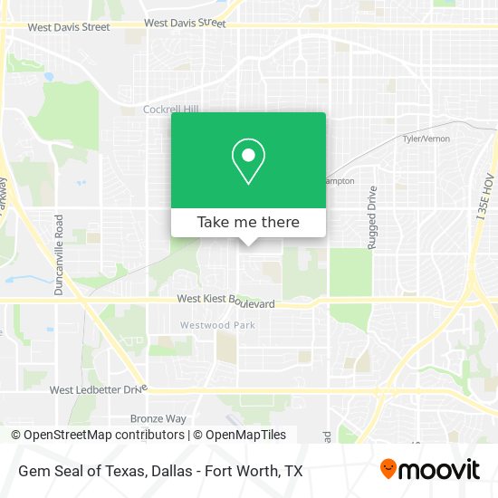 Gem Seal of Texas map